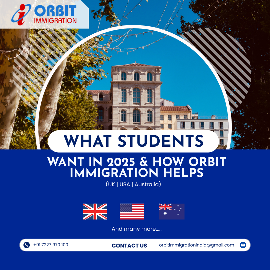 What Students Want in 2025 & How Orbit Immigration Helps (UK | USA | Australia)